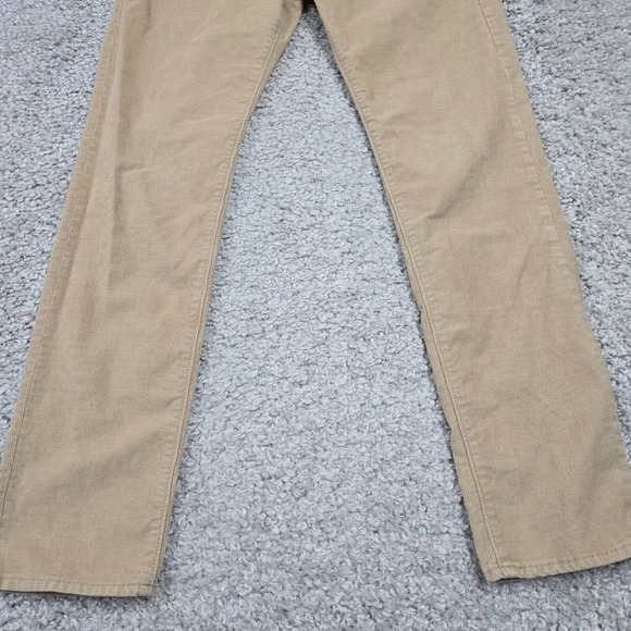 J Crew 484 Pants 31x32‎ Tan Corduroy Straight Leg Stretch Chinos Comfort - Picture 2 of 13